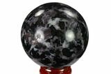Polished, Indigo Gabbro Sphere - Madagascar #135778-1